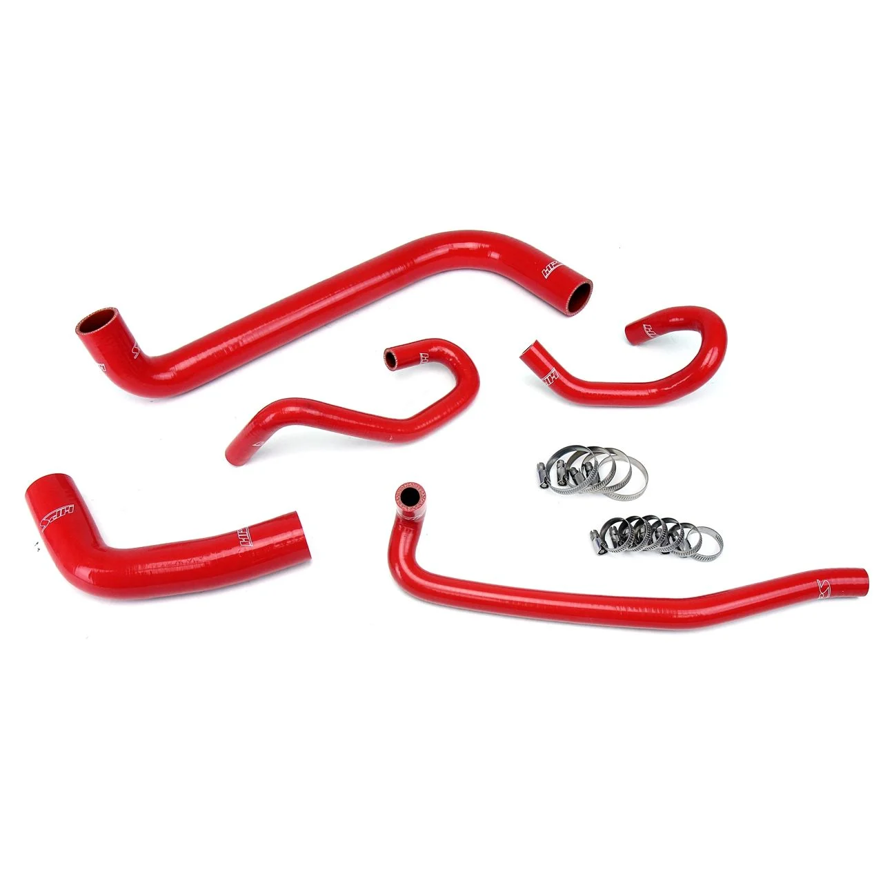 HPS Red Reinforced Silicone Radiator + Heater Hose Kit for Toyota 04-06 Sequoia 4.7L V8 Left Hand Drive