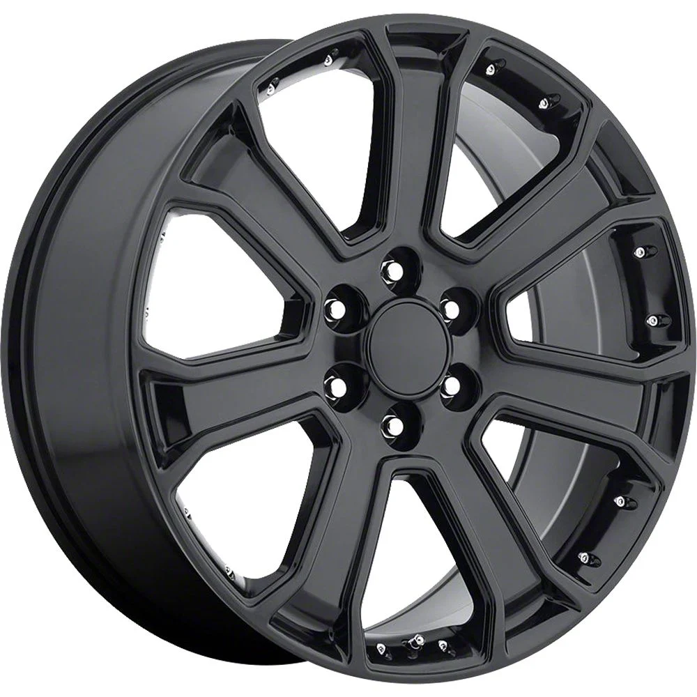 OE Revolution G-06 Gloss Black 6-Lug Wheel; 22x9; 31mm Offset (07-13 Silverado 1500)