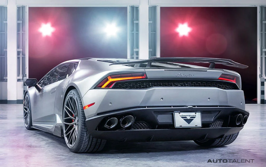 Vorsteiner Aero Wing Blade w/ Aluminum Uprights Carbon Fiber PP 2x2 Glossy LAMBORGHINI HURACAN VERONA EDIZIONE PROGRAM