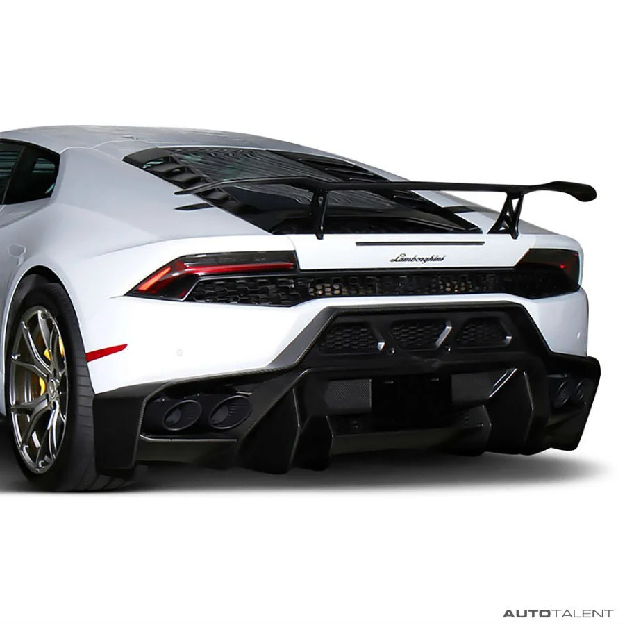 Vorsteiner Aero Rear Bumper w/ Rear Diffuser Carbon Fiber PP 2x2 Glossy LAMBORGHINI HURACAN NOVARA EDIZIONE PROGRAM
