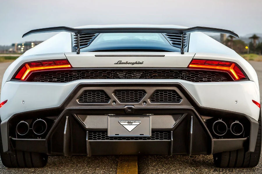 Vorsteiner Aero Wing Blade w/ Aluminum Uprights Carbon Fiber PP 2x2 Glossy LAMBORGHINI HURACAN NOVARA EDIZIONE PROGRAM