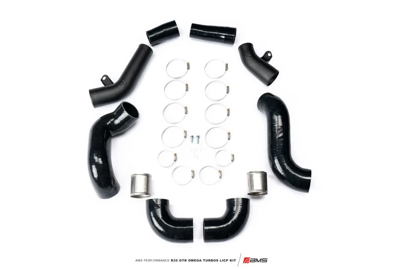 AMS Performance Nissan R35 GTR Omega Turbo Kit 3in Lower Intercooler Pipes