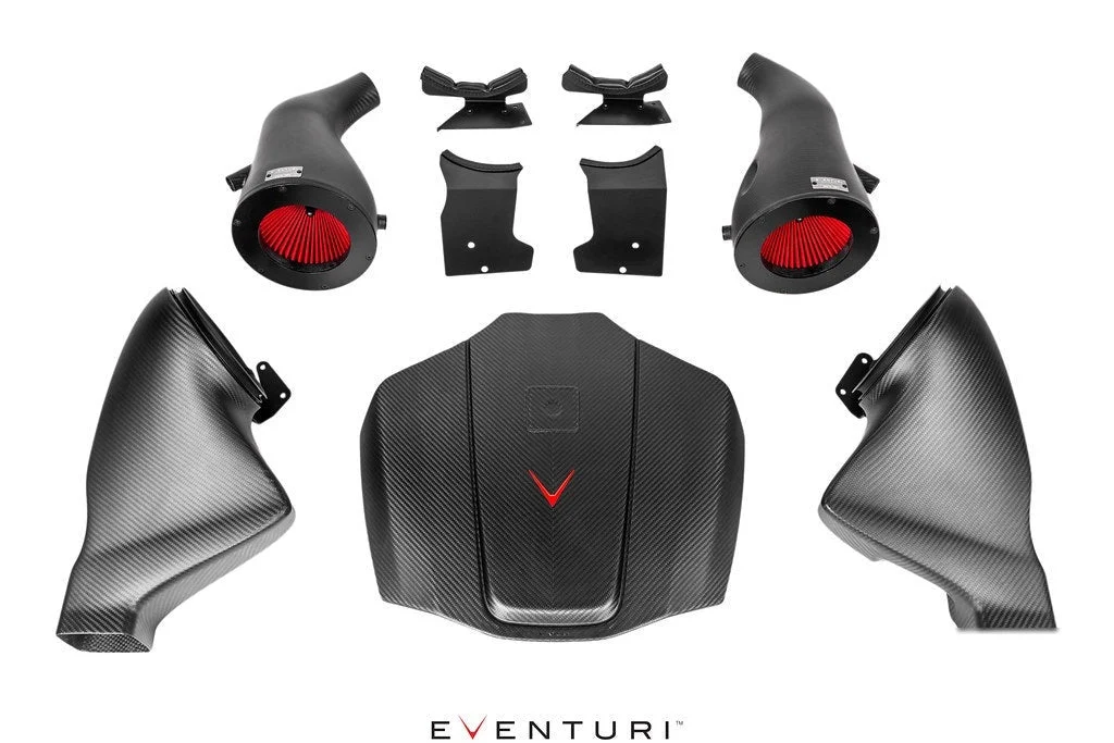 Eventuri Black Carbon Fiber Cold Air Intake Matte for Mercedes-Benz C190 AMG GT S | R190 GT C | GT R | GT