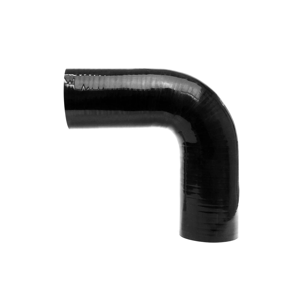 HPS 5" ID High Temp 4-ply Reinforced Silicone 90 Degree Elbow Coupler Hose Black (127mm ID)