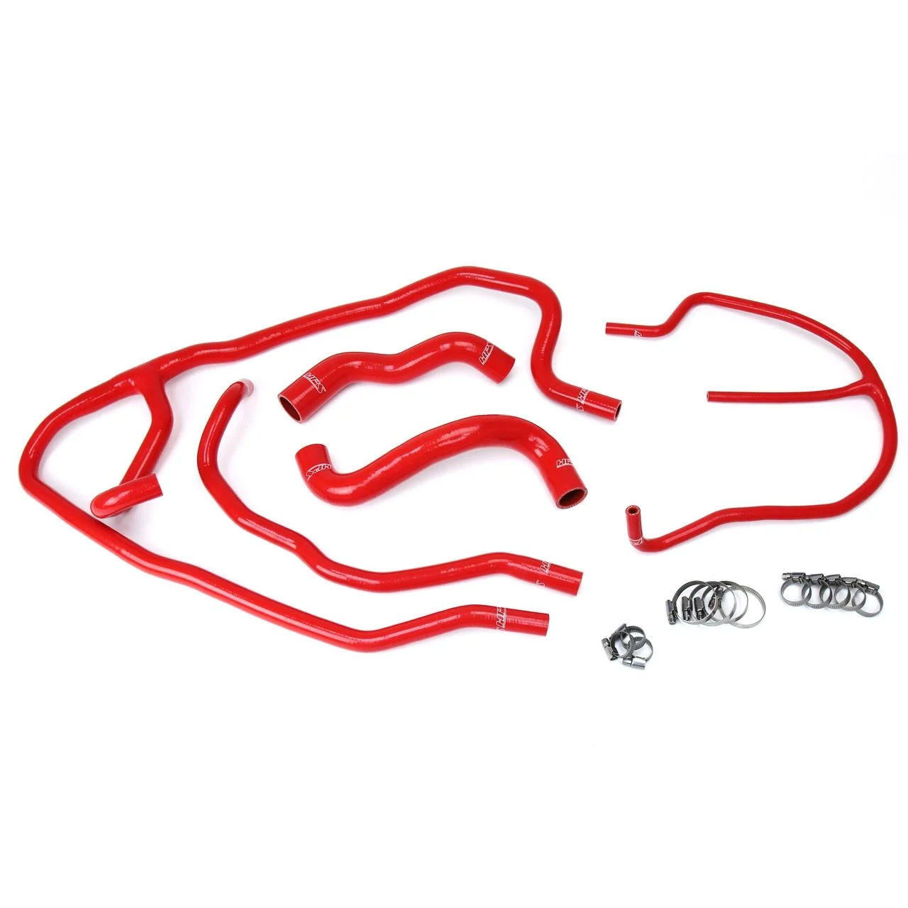 HPS Reinforced Red Silicone Radiator + Heater Hose Kit Coolant for Chevy 09-13 Corvette 6.2L V8