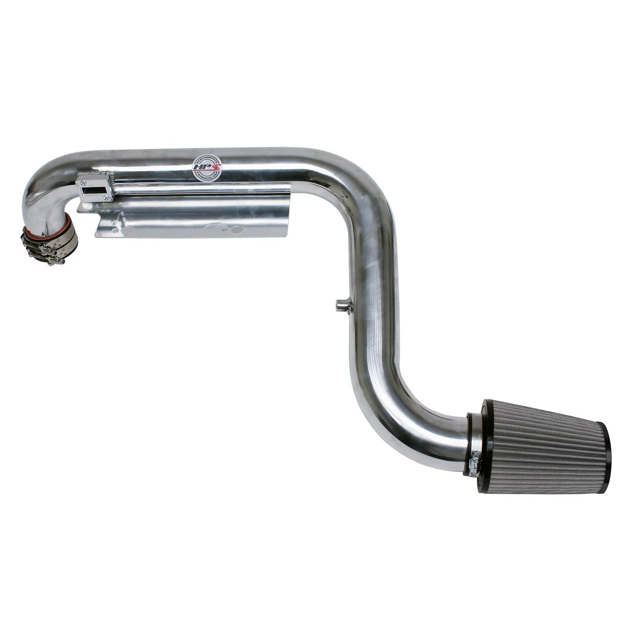 HPS Cold Air Intake Kit 06-08 Audi A3 2.0T Turbo FSI, Includes Heat Shield, Polish