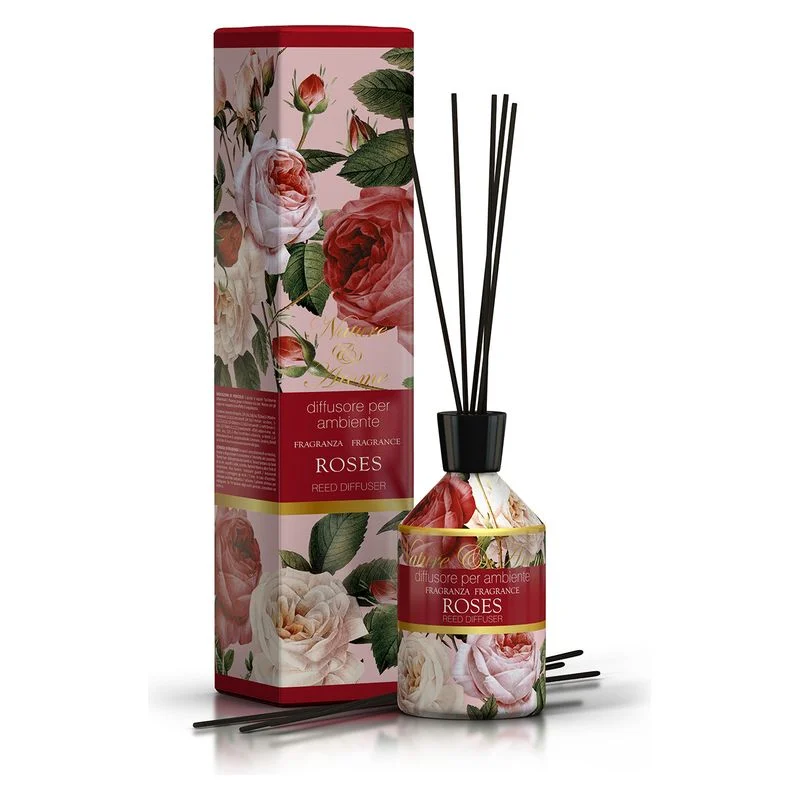Nature&Home Reed Roses - Diffusore Per Ambiente Alle Rose 250 Ml