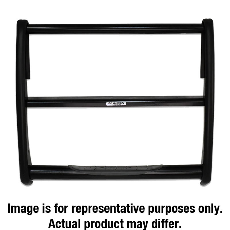 Go Rhino 07-14 Ford Expedition 3000 Series StepGuard - Black (Center Grille Guard Only)