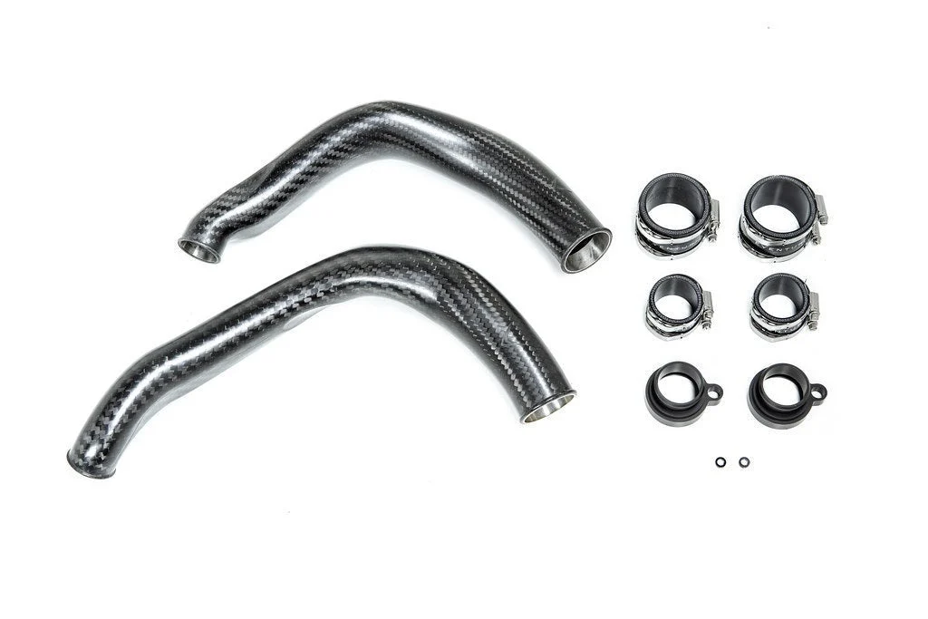Eventuri Black Carbon Fiber Charge Pipes for BMW M2 Competition 2019-2021 M3 2015-2018 / M4 2015-2020