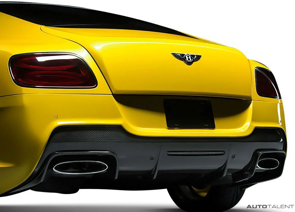 Vorsteiner Aero Rear Bumper DVWP w/ Rear Diffuser Carbon Fiber PP 2x2 Glossy BENTLEY CONTINTENTAL GT COUPE V8 BR-10RS PROGRAM (FACELIFT)