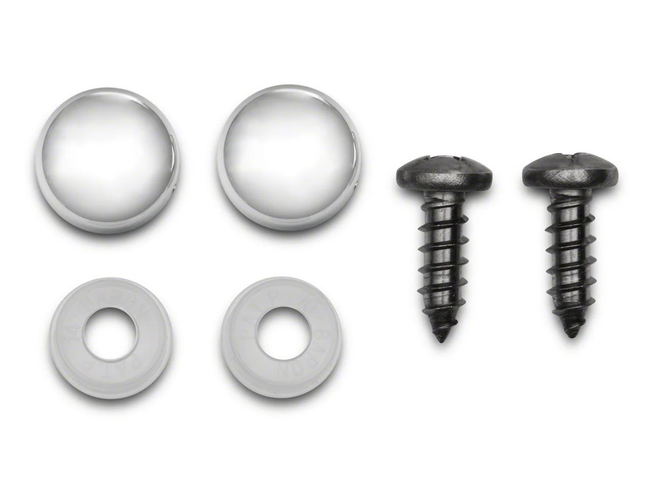 Plate and Plate Frame Snap Caps; Set of 2
