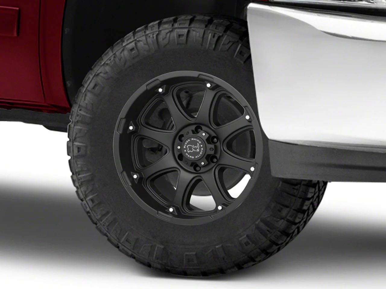 Black Rhino Glamis Matte Black 6-Lug Wheel; 17x9; 12mm Offset (07-13 Silverado 1500)