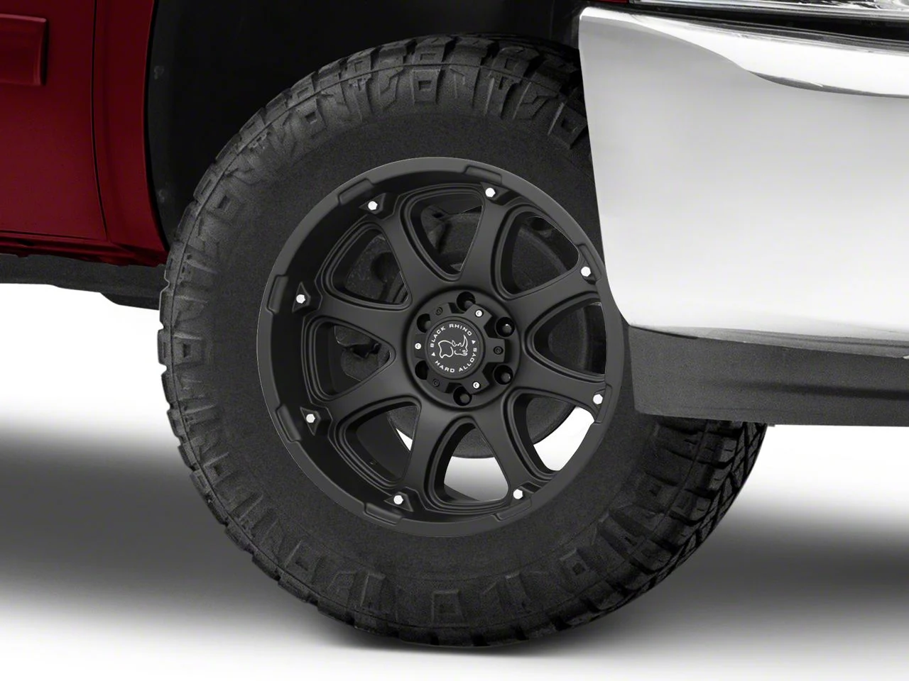 Black Rhino Glamis Matte Black 6-Lug Wheel; 18x9; -12mm Offset (07-13 Silverado 1500)