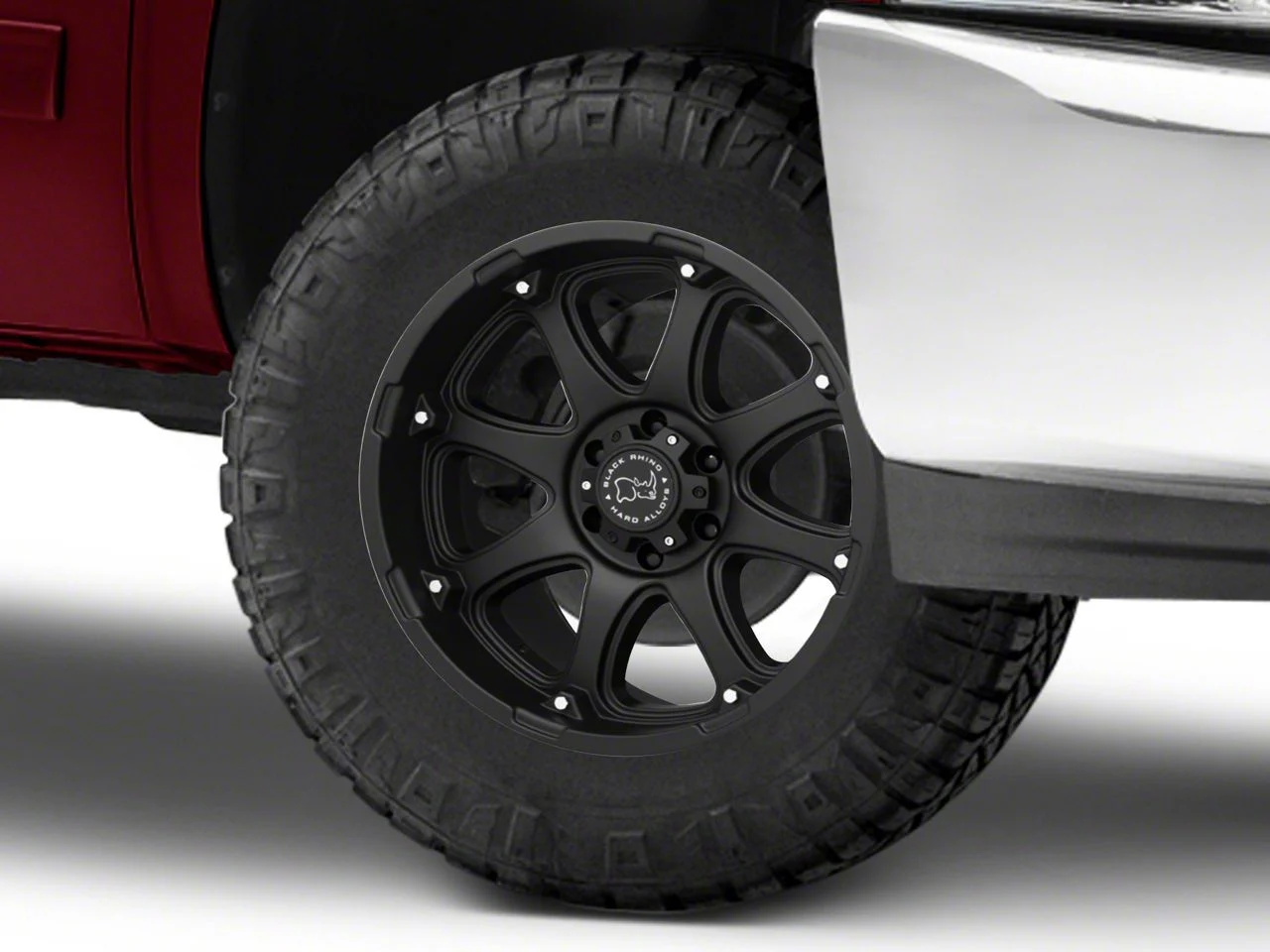 Black Rhino Glamis Matte Black 6-Lug Wheel; 18x9; 12mm Offset (07-13 Silverado 1500)