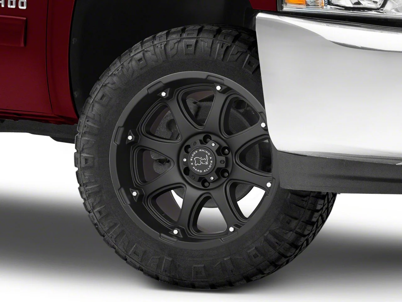 Black Rhino Glamis Matte Black 6-Lug Wheel; 20x9; 12mm Offset (07-13 Silverado 1500)