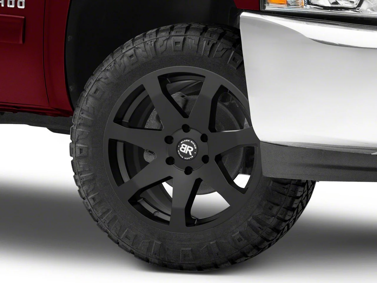 Black Rhino Mozambique Matte Black 6-Lug Wheel; 20x8.5; 45mm Offset (07-13 Silverado 1500)