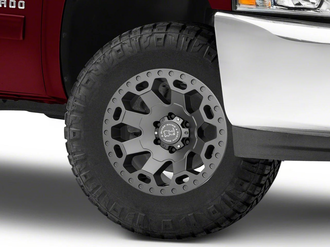 Black Rhino Warlord Matte Gunmetal 6-Lug Wheel; 18x9; 12mm Offset (07-13 Silverado 1500)