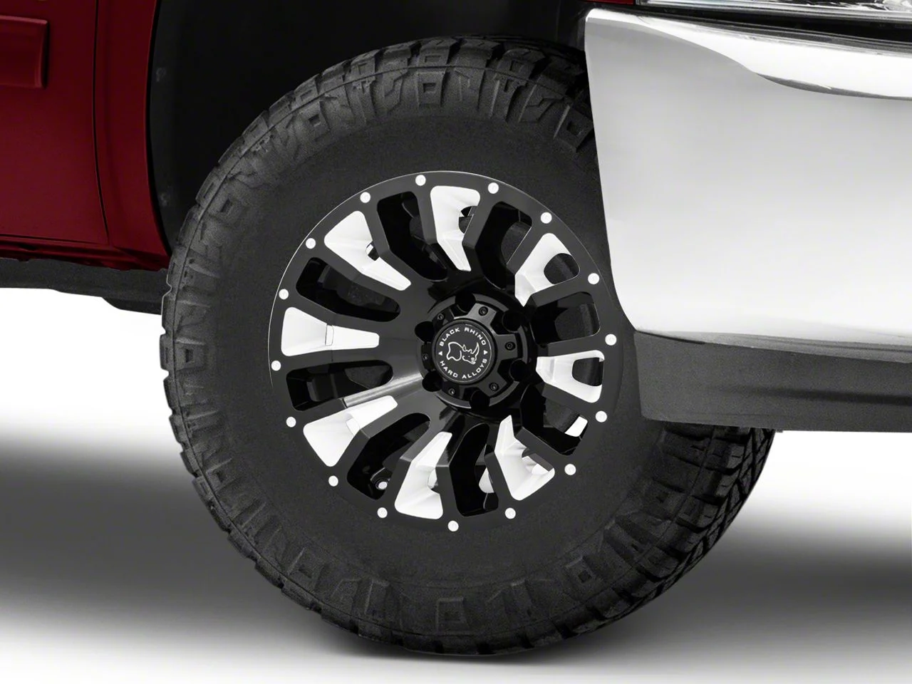 Black Rhino Pinatubo Gloss Black Milled 6-Lug Wheel; 17x9.5; -18mm Offset (07-13 Silverado 1500)