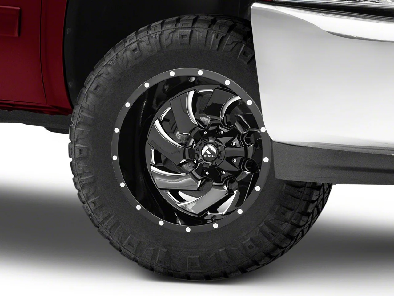 Fuel Wheels Cleaver Gloss Black Milled 6-Lug Wheel; 18x9; 1mm Offset (07-13 Silverado 1500)