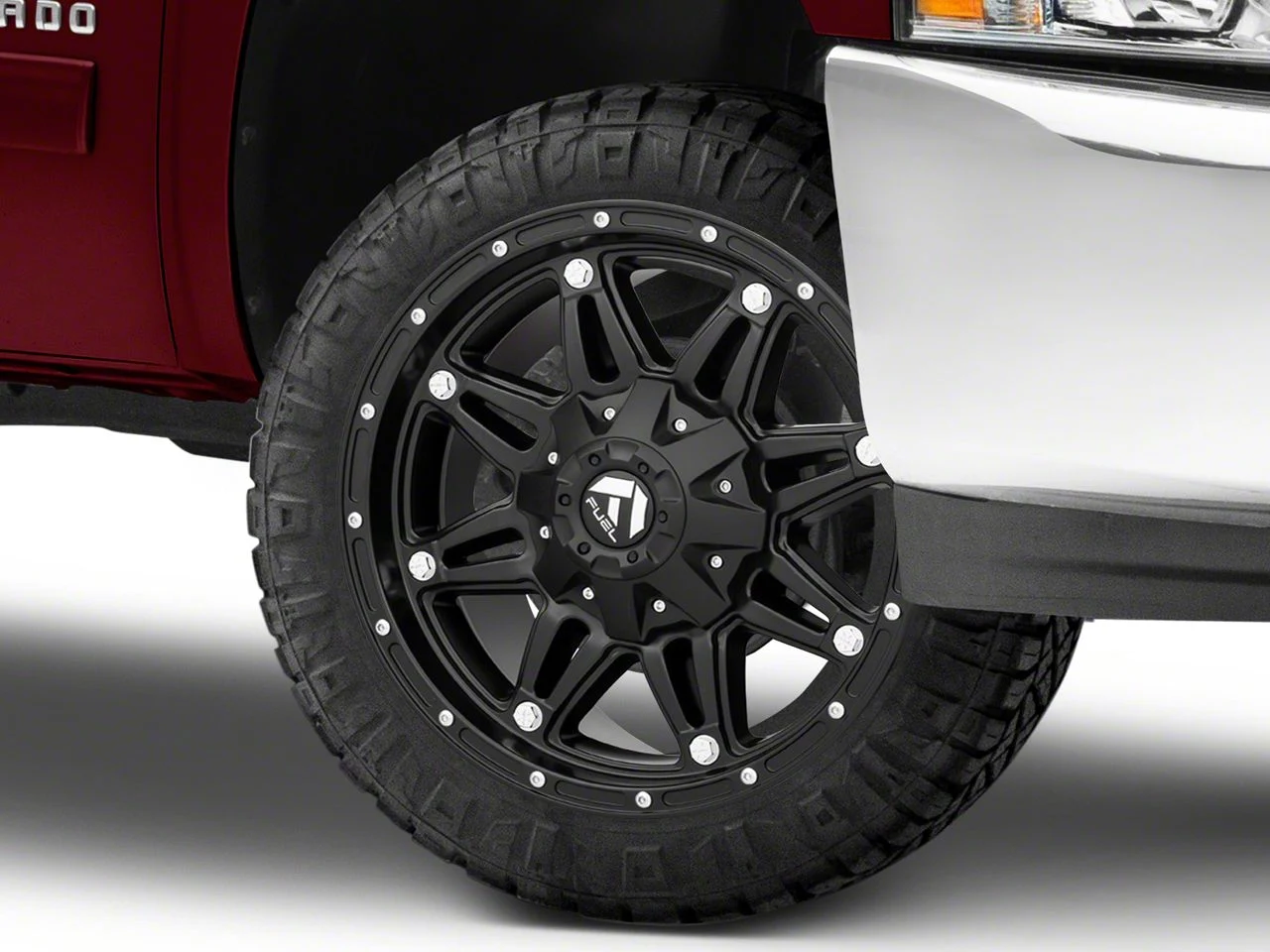 Fuel Wheels Hostage Matte Black 6-Lug Wheel; 22x9.5; 19mm Offset (07-13 Silverado 1500)