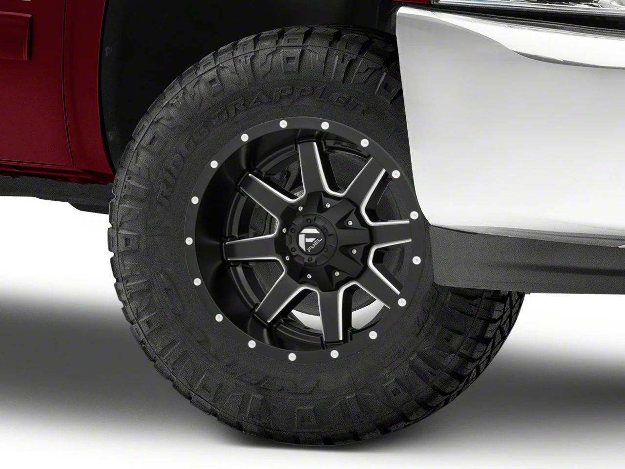 Fuel Wheels Maverick Matte Black Milled 6-Lug Wheel; 17x9; -12mm Offset (07-13 Silverado 1500)