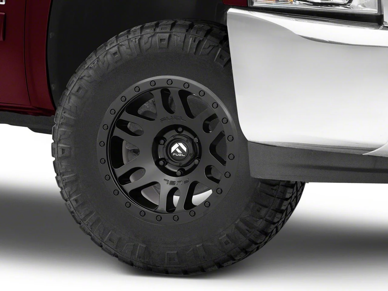 Fuel Wheels Recoil Matte Black 6-Lug Wheel; 17x8.5; -6mm Offset (07-13 Silverado 1500)