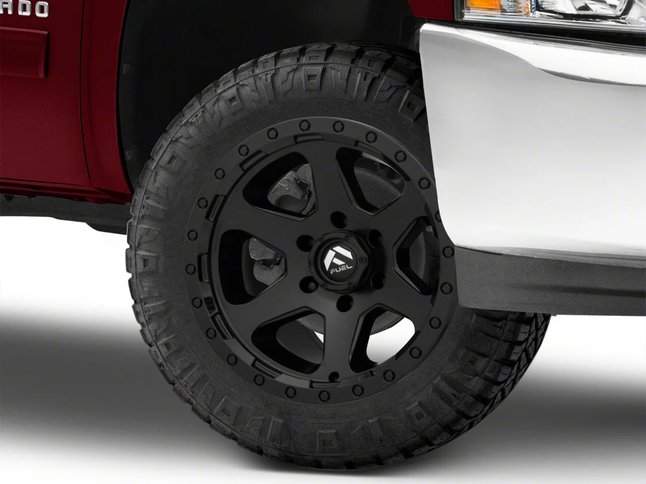 Fuel Wheels Ripper Matte Black 6-Lug Wheel; 20x9; 20mm Offset (07-13 Silverado 1500)