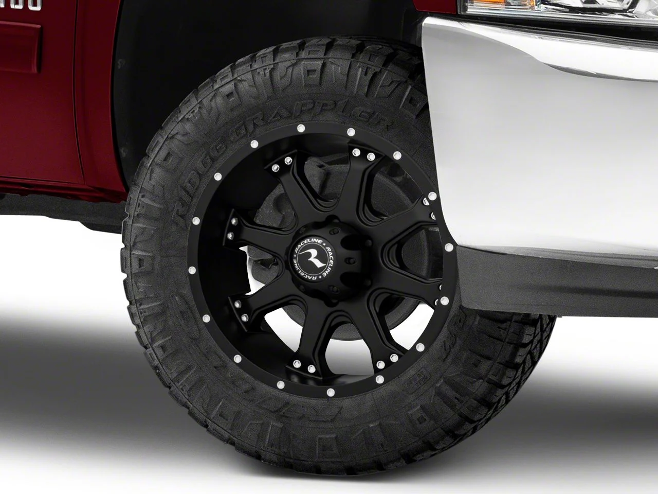 Raceline Assault Black 6-Lug Wheel; 18x9; 12mm Offset (07-13 Silverado 1500)