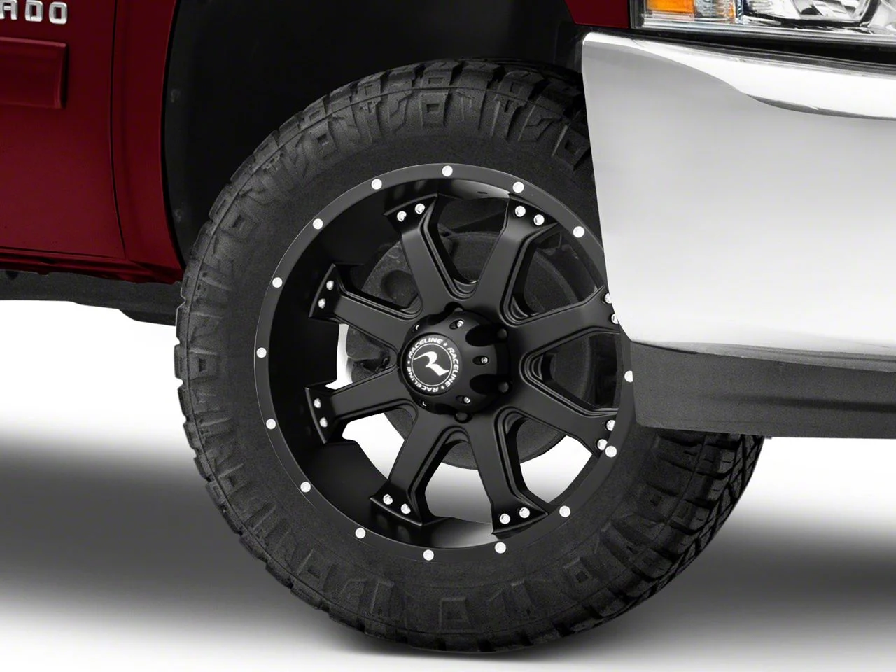 Raceline Assault Black 6-Lug Wheel; 20x9; 0mm Offset (07-13 Silverado 1500)