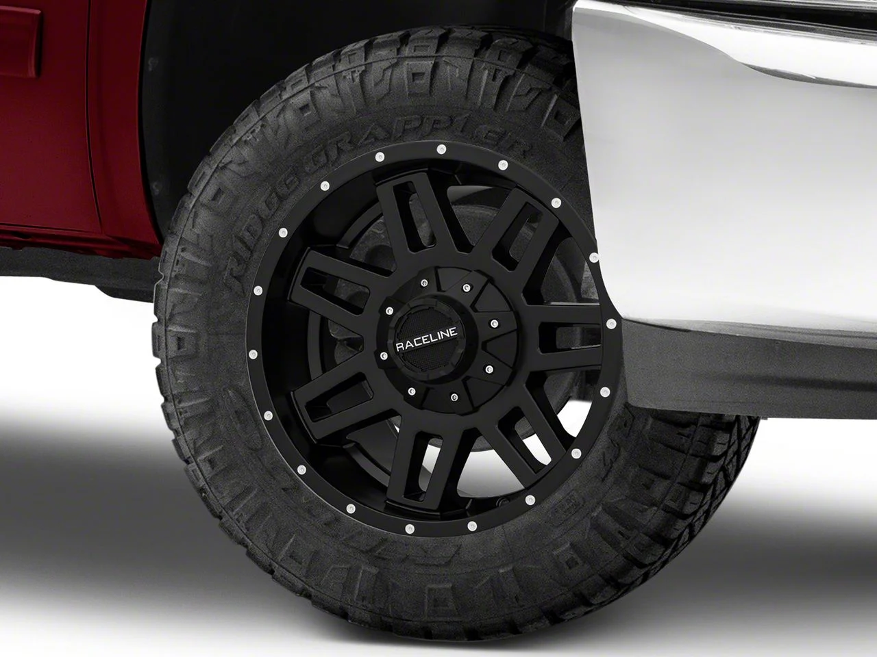 Raceline Injector Black 6-Lug Wheel; 18x9; 18mm Offset (07-13 Silverado 1500)