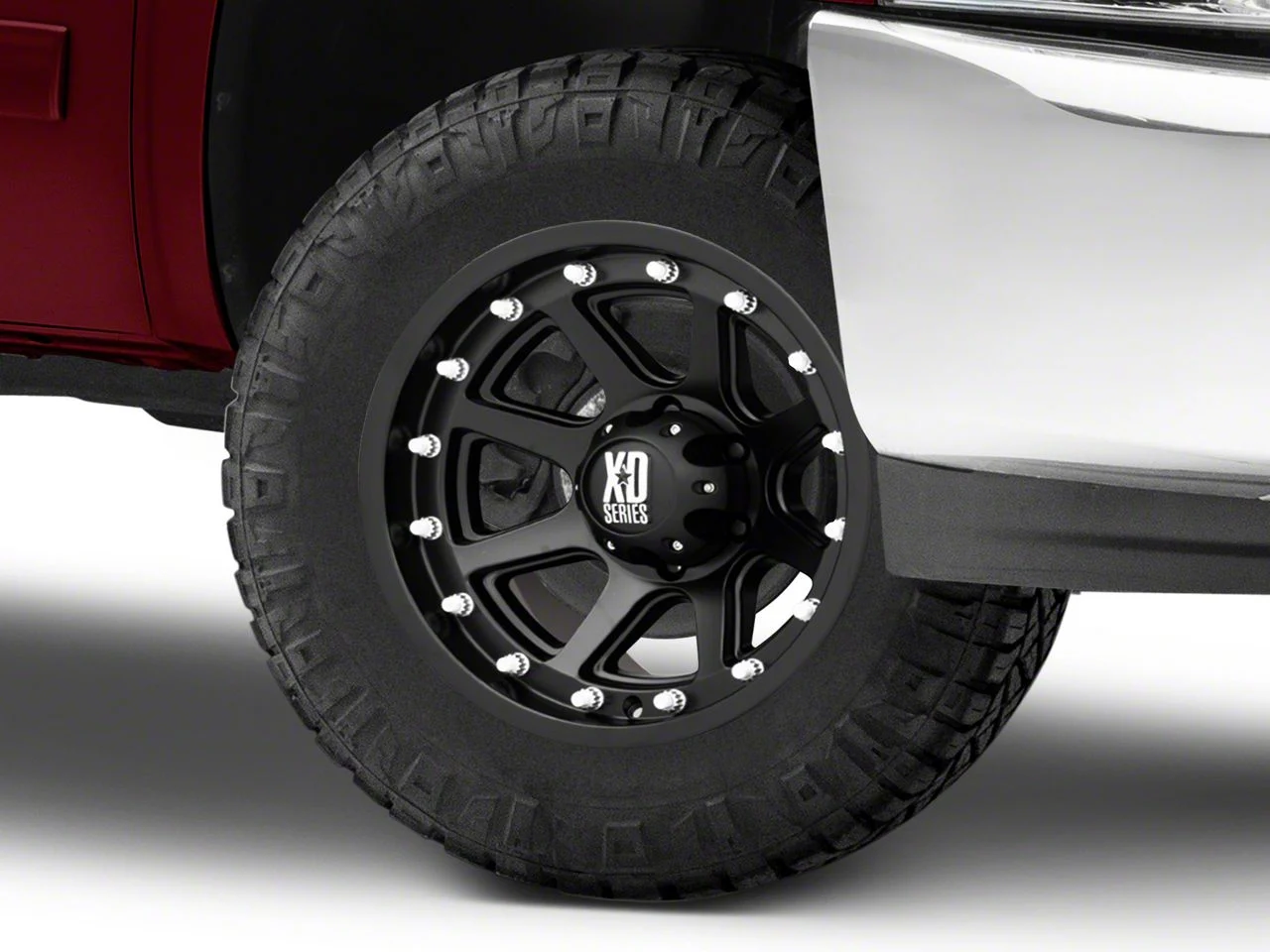 XD Addict Matte Black 6-Lug Wheel; 18x9; -12mm Offset (07-13 Silverado 1500)