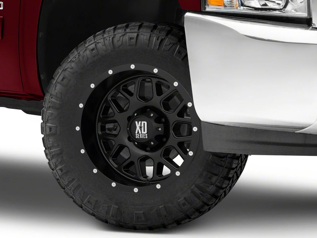 XD Grenade Satin Black 6-Lug Wheel; 18x9; -12mm Offset (07-13 Silverado 1500)