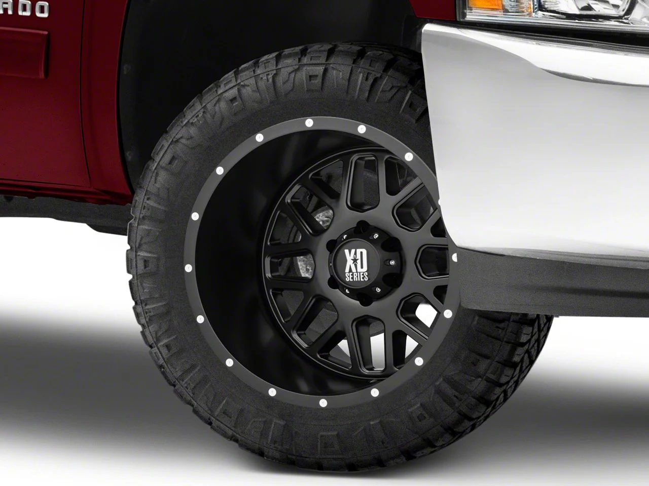 XD Grenade Satin Black 6-Lug Wheel; 20x9; 18mm Offset (07-13 Silverado 1500)