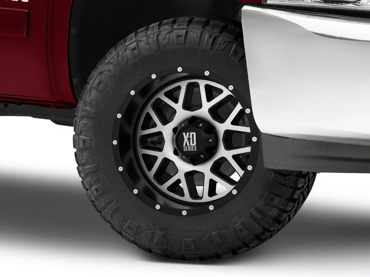 XD Grenade Satin Black Machined 6-Lug Wheel; 18x9; 18mm Offset (07-13 Silverado 1500)