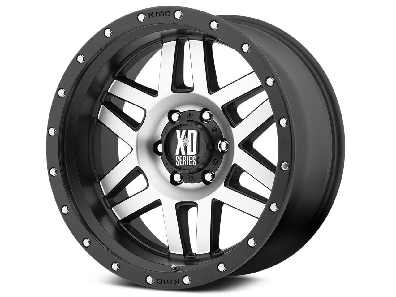XD Machete Black Machined 6-Lug Wheel; 20x9; 0mm Offset (07-13 Silverado 1500)
