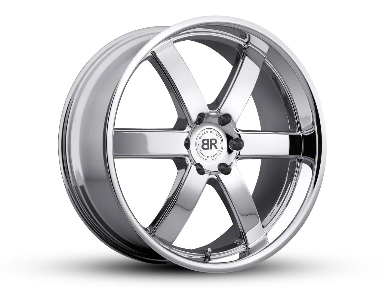 Black Rhino Pondora Chrome 6-Lug Wheel; 20x8.5; 18mm Offset (19-26 Silverado 1500)
