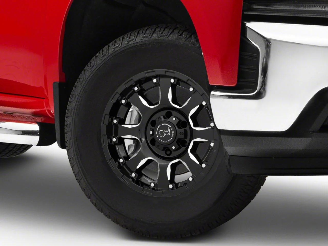 Black Rhino Sierra Gloss Black Milled 6-Lug Wheel; 17x9; 12mm Offset (19-26 Silverado 1500)