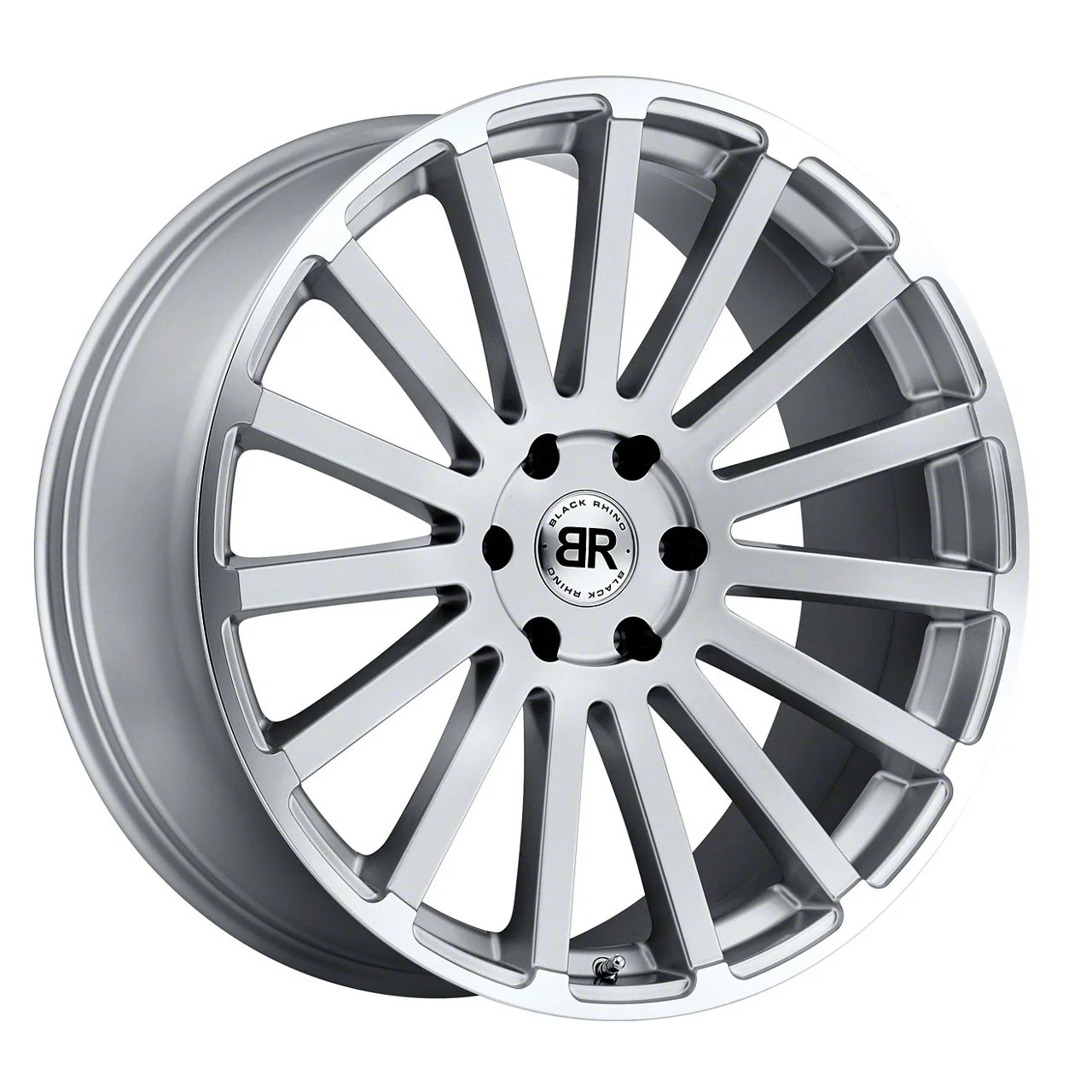 Black Rhino Spear Silver 6-Lug Wheel; 20x9; 0mm Offset (19-26 Silverado 1500)