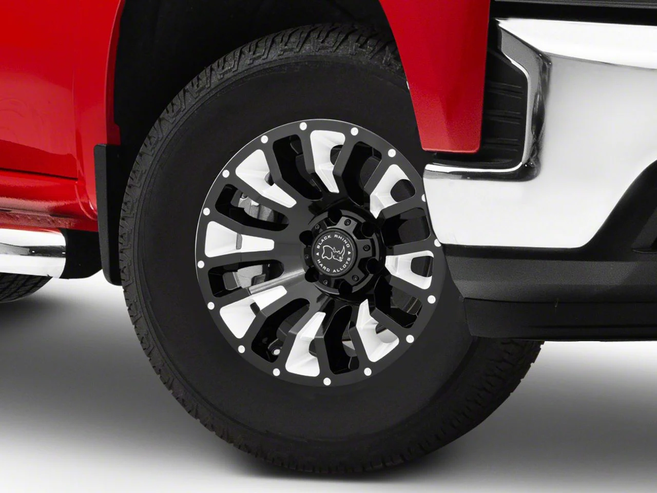 Black Rhino Pinatubo Gloss Black Milled 6-Lug Wheel; 17x9.5; -18mm Offset (19-26 Silverado 1500)
