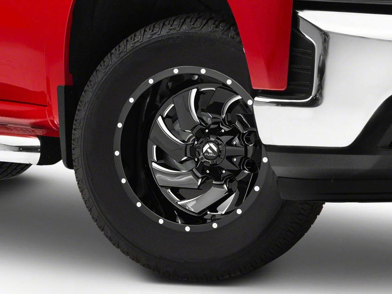 Fuel Wheels Cleaver Gloss Black Milled 6-Lug Wheel; 18x9; 20mm Offset (19-26 Silverado 1500)