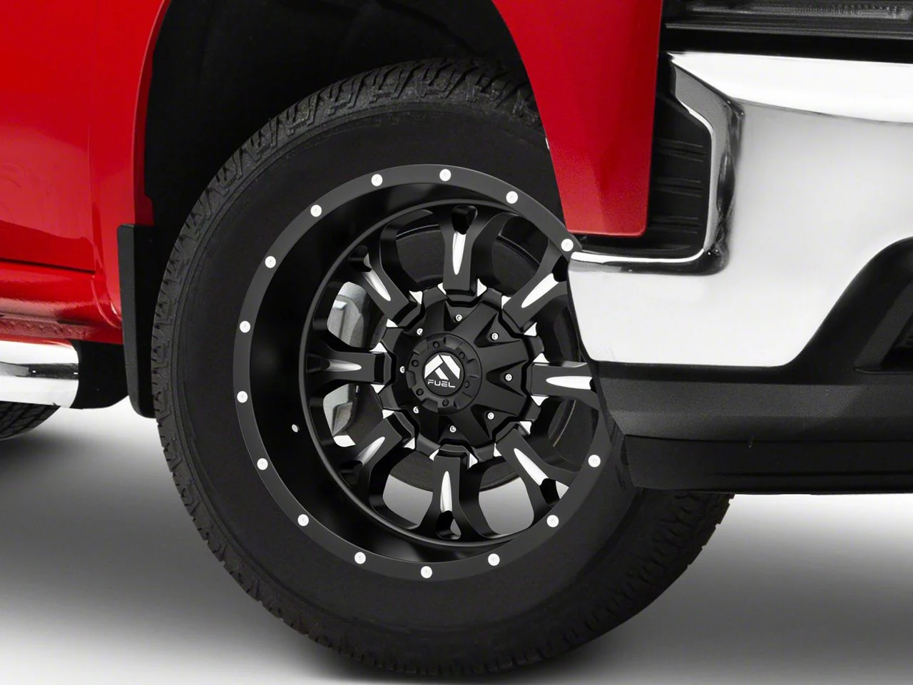 Fuel Wheels Krank Matte Black Milled 6-Lug Wheel; 20x10; -24mm Offset (19-26 Silverado 1500)