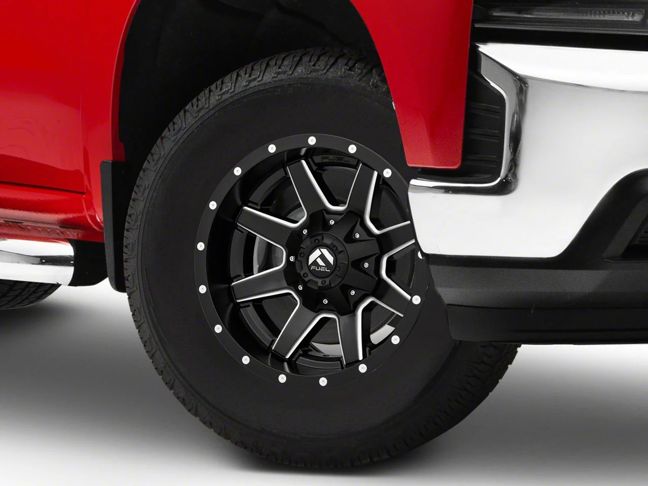 Fuel Wheels Maverick Matte Black Milled 6-Lug Wheel; 17x10; -24mm Offset (19-26 Silverado 1500)