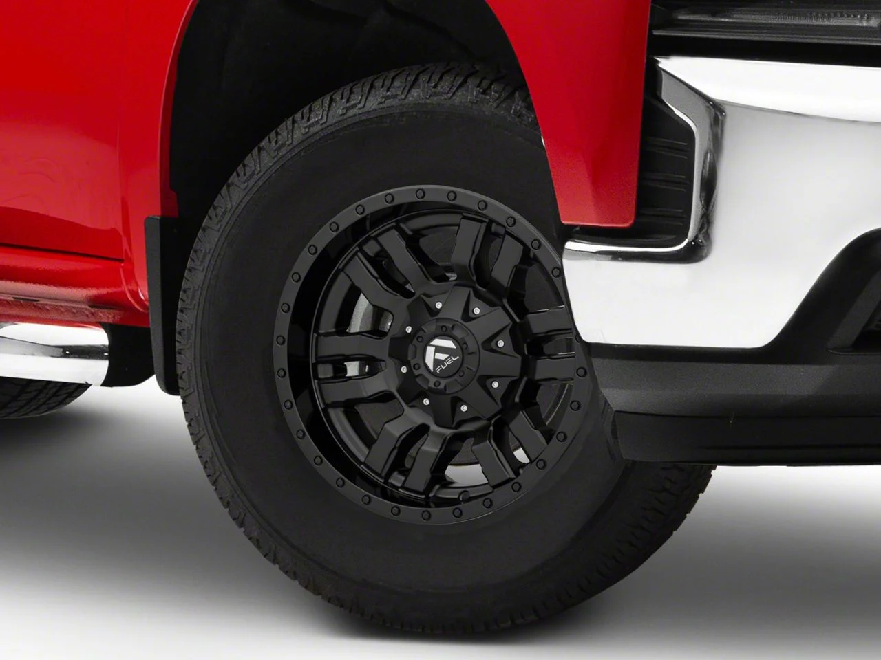 Fuel Wheels Sledge Gloss and Matte Black 6-Lug Wheel; 17x9; -12mm Offset (19-26 Silverado 1500)