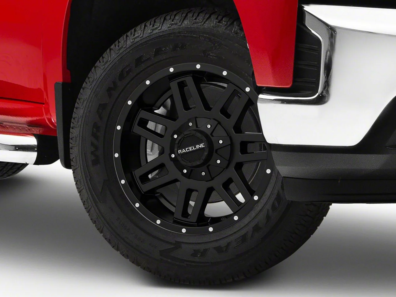 Raceline Injector Black 6-Lug Wheel; 18x9; 18mm Offset (19-26 Silverado 1500)