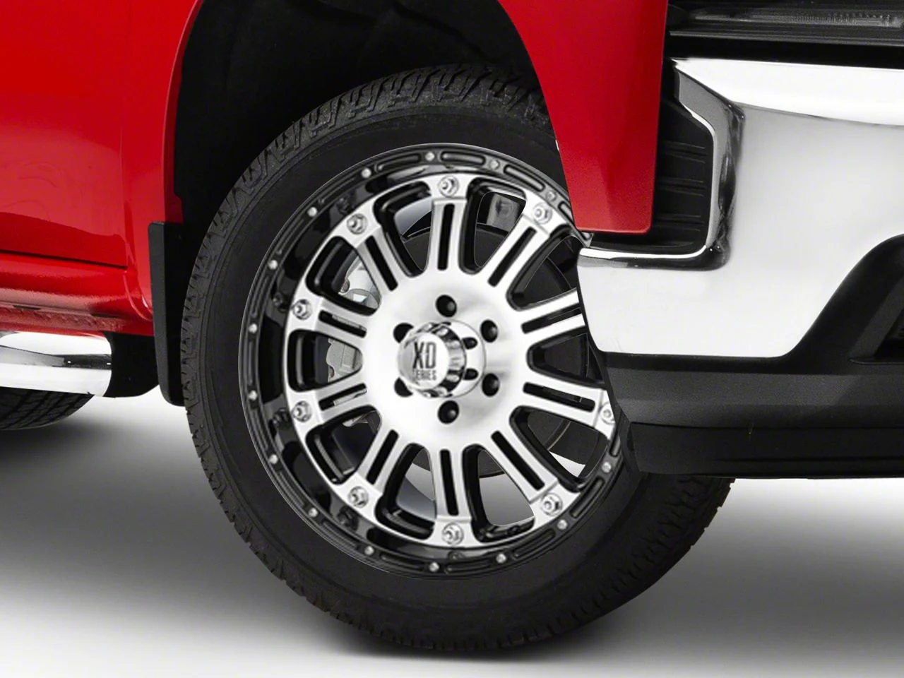 XD Hoss Gloss Black Machined 6-Lug Wheel; 22x9.5; 30mm Offset (19-26 Silverado 1500)