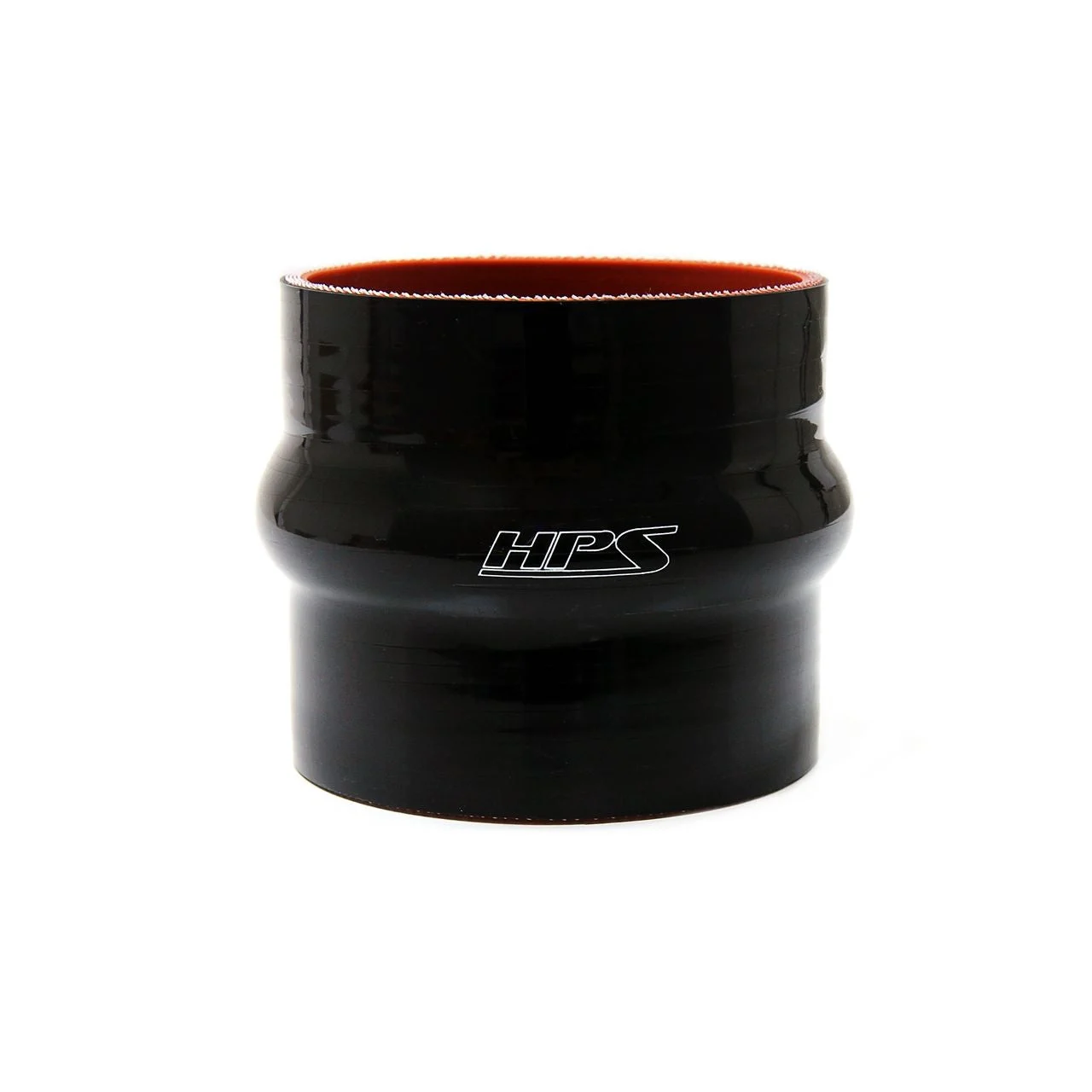 HPS 2.25" ID , 6" Long High Temp 4-ply Reinforced Silicone Hump Coupler Hose Black (57mm ID , 152mm Length)