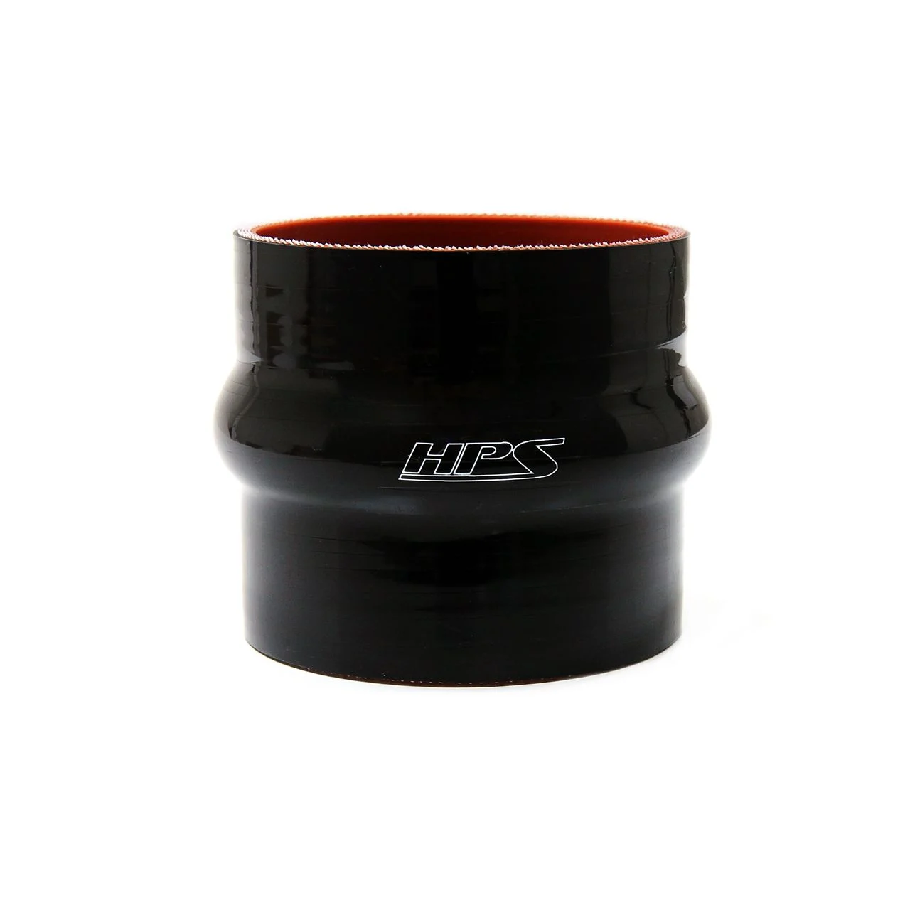 HPS 3.75" ID , 6" Long High Temp 4-ply Reinforced Silicone Hump Coupler Hose Black (95mm ID , 152mm Length)