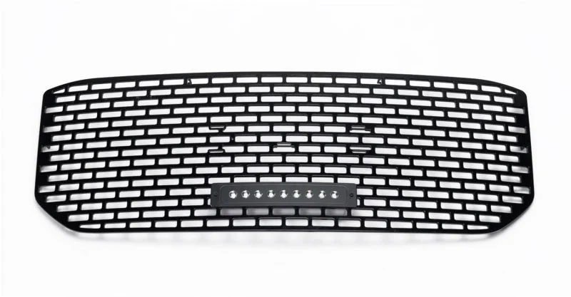 Putco 15-20 GMC Yukon XL Liquid 3D Slot/Blk Denali Style Lighted Boss Grille w/10in Luminix Lightbar