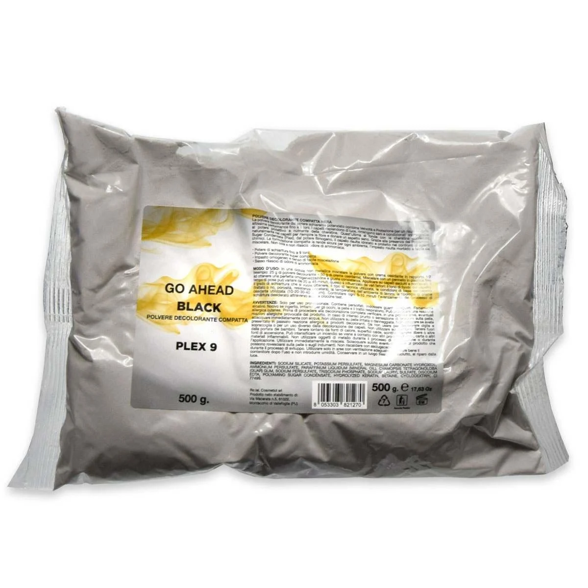 Go ahead polvere decolorante nero plex 9 toni gr 500