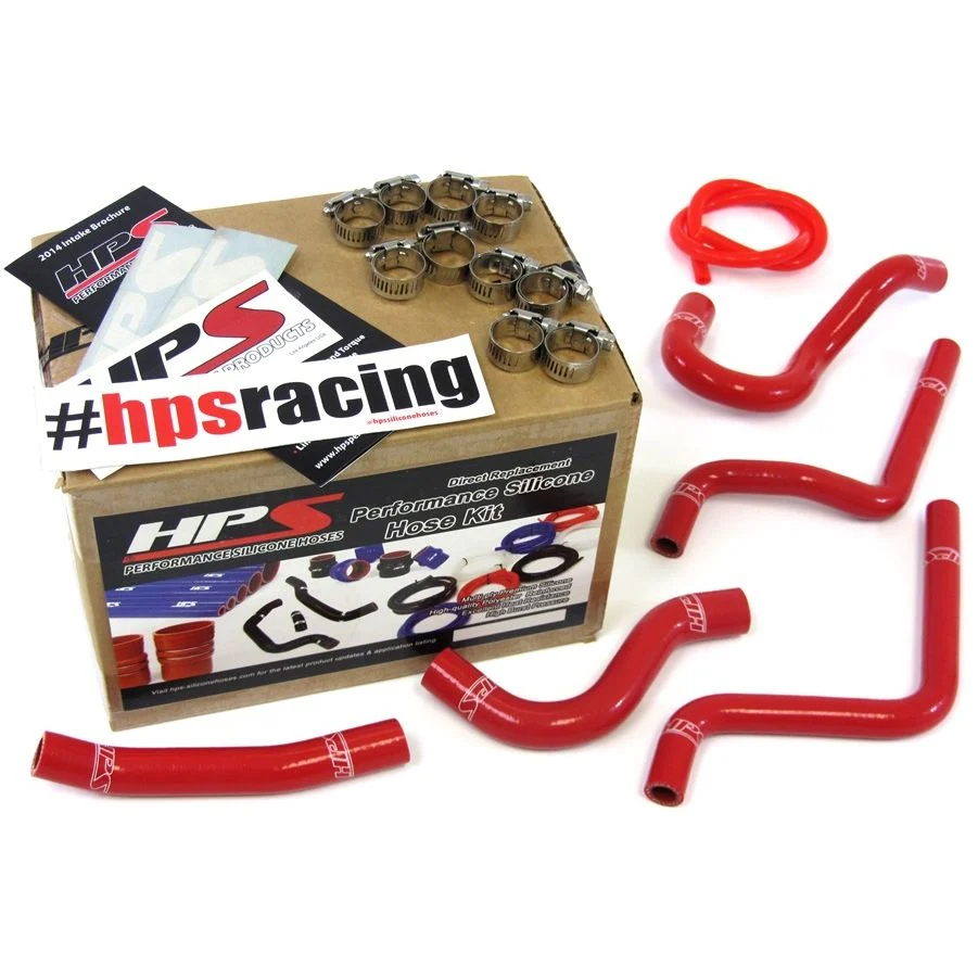 HPS Red Reinforced Silicone Radiator Hose Kit for Honda 03-04 CR125R 2 Stroke